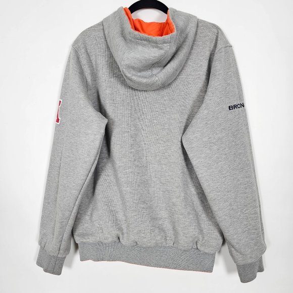 NFL Reversible Denver Broncos AFC Hooded Mens Medium Long Sleeve Full Zip Jacket - Picture 5 of 9